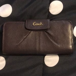 Chocolate brown authentic Coach wallet